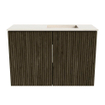 Mondiaz JOYA-DLUX 60cm meuble de toilette - couleur Shadow - Vasque FAYE position Droite Sans trou de robinet couleur Meli. SW1424884
