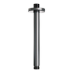 BRAUER Gunmetal Edition douche de pluie encastrée thermostatique - 3 voies - ronde - set 84 - pomme de douche 30cm - bras de plafond - douchette à main 3 jets - flexible de douche - coude de raccord mural - gunmetal brossé PVD SW1159105