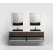 Clou Wash Me lavabo 70x42x8cm sans bonde Céramique Noir mat SW440842