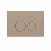 QeramiQ Dely Toiletset - inbouwreservoir Qeramiq Flush - 35mm zitting - kunststof taupe bedieningsplaat - ronde knoppen - mat wit SW1579149