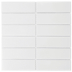 La mosaïque Mosaic Factory Barcelona - 29,1x29,7cm - carrelage mural - Rectangulaire - Porcelaine Blanc Brillant SW523992