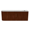Mondiaz JOYA-DLUX 111.6cm toiletmeubel - ronding links kleur Ruby - Wastafel FAYE positie Rechts Zonder kraangat kleur Opalo. SW1423742