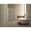 Wiesbaden Pared Porte de douche avec paroi 80x120x200cm chrome verre 8mm NANO SW10427