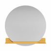 Mondiaz SPOT Badkamerspiegel - rond 110cm - spiegelplanchet - kleur Ocher SW1235567