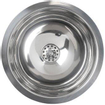 Plieger Rimini lavabo encastré 33,4cm inox poli avec bouchon de vidage 4339508