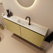 MONDIAZ TURE-DLUX Meuble toilette - 120cm - Oro - EDEN - vasque Ostra - position centrale - 1 trou de robinet SW1104979