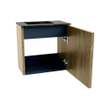 Mondiaz JOYA-DLUX Meuble de toilette 40cm - couleur Dusk - Vasque FAYE position Gauche Sans trou de robinet couleur Lava SW1423221