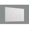 FugaFlow Bedieningsplaat - voor Geberit UP320 inbouwreservoir - dualflush - ronde knoppen - kunststof wit glans SW999918