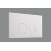 FugaFlow Eccelente Press Plaque de déclenchement DualFlush pour bâti-support Geberit UP320 ABS Rond Blanc brillant SW999918