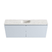 MONDIAZ TURE-DLUX Meuble WC 120 cm Clay. Lavabo EDEN Ostra position milieu. Sans trou de robinet. SW1104773