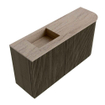 Mondiaz JOYA-DLUX 81.6cm toiletmeubel - ronding rechts kleur Shadow - Wastafel FAYE positie Links 1 kraangat kleur Saba. SW1425143