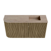 Mondiaz JOYA-DLUX 81.6cm toiletmeubel - ronding links kleur Dusk - Wastafel FAYE positie Rechts 1 kraangat kleur Saba. SW1426084