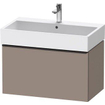 Duravit D-neo Meuble sous vasque 78.4x44.2x44cm 1 tiroir Basalte mat SW640833