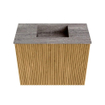 Mondiaz JOYA-DLUX 50cm toiletmeubel - kleur Oak - Wastafel FAYE positie Midden Zonder kraangat kleur Oza. SW1424072