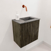 Mondiaz JOYA-DLUX Meuble de toilette 40cm - couleur Shadow - Vasque FAYE position Droite Sans trou de robinet couleur Sombra SW1425175