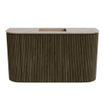 Mondiaz JOYA-DLUX 73.2cm toiletmeubel - ronding links en rechts kleur Shadow - Wastafel FAYE positie Midden Zonder kraangat kleur Arena. SW1424845