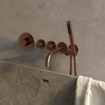 Brauer Copper Edition Mitigeur bain encastrable thermostatique vec bec et douchette stick avec partie encastrable Cuivre brossé PVD SW374491