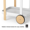 Umbra Bellwood chariot de service 53x44x80cm Acier Blanc/naturel SW719980