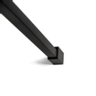 Wiesbaden Slim douche à l’italienne avec profilé noir mat et barre de stabilisation 90x200cm verre fumé 8mm SW398200