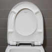 Duravit abattant wc durastyle basic 33.1x38.5x4.2cm avec fermeture douce plastique blanc brillant SW358135