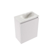 MONDIAZ TURE-DLUX Meuble toilette - 40cm - Cale - EDEN - vasque Ostra - position droite - 1 trou de robinet SW1104740