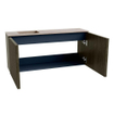 Mondiaz JOYA-DLUX 90cm meuble de salle de bains - couleur Shadow - Vasque FAYE position Gauche Sans trou de robinet couleur Saba. SW1425122