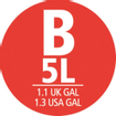 Brabantia PerfectFit Sac poubelle - fermeture à tirette - code B - 5 litres - 10 pièces/rouleau SW767528