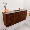 Mondiaz JOYA-DLUX 90cm toiletmeubel - kleur Ruby - Wastafel FAYE positie Midden 1 kraangat kleur Oza. SW1425517