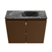 MONDIAZ TURE-DLUX Meuble toilette - 60cm - Rust - EDEN - vasque Lava - position droite - 1 trou de robinet SW1104000