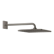 GROHE Rainshower SmartActive hoofddoucheset: hoofddouche 310 vierkant met douchearm wandmontage 42.2cm met 1 straalsoort brushed hard graphite TWEEDEKANS OUT12845