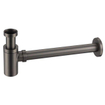 FugaFlow Eccelente Pietra ensemble de lavabo - 38x7x24cm - 1 trou de robinet - céramique - robinet de lavabo gunmetal - blanc brillant SW1469023