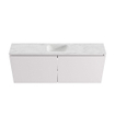 MONDIAZ TURE-DLUX Meuble toilette - 120cm - Cale - EDEN - vasque Opalo - position centrale - sans trou de robinet SW1104218