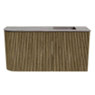 Mondiaz JOYA-DLUX 81.6cm meuble de salle de bains - arrondi gauche couleur Dusk - Vasque FAYE position Droite 1 trou de robinet couleur Oza. SW1426006