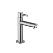 Fugaflow Efficiente Pietra Ensemble lave-mains - 40x21.5x12cm - droite - lisse - demi-ronde - 1 trou de robinet - céramique - robinet d'eau froide acier inoxydable brossé - bouchon de vidage - siphon abaissé - blanc brillant SW1442348