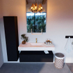 Mondiaz ALAN-DLUX Ensemble de meuble - 120cm - meuble Urban mat - 1 tiroir - Lavabo Cloud Ostra suspendu - vasque Centre - 1 trou de robinet SW807255