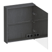 BRAUER Impress spiegelkast - 60x70x15cm - zonder verlichting - met 1 rechtsdraaiende dubbelzijdige spiegeldeur - Timber Grey SW1199057