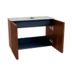 Mondiaz JOYA-DLUX 60cm meuble de salle de bains WC - couleur Ruby - Vasque FAYE position Gauche 1 trou de robinet couleur Glace. SW1423532