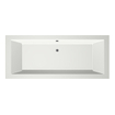 Xenz Society Duobad - 190x80x53 - afvoer Midden - acryl - wit mat SW103097