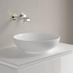 Villeroy & Boch Loop & friends lavabo à poser - 42cm - rond avec trop-plein CeramicPlus stone white SW644110