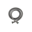 FugaFlow Eccelente Acces Ensemble de douche pluie encastré - thermostatique - bras de plafond - pomme de tête 30cm - douchette ronde - flexible de douche métallique - Gunmetal PVD brossé SW1450479