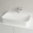 Villeroy & Boch Finion Lavabo - 600 x 470 x 164 mm - Blanc Alpin CeramicPlus - sans trop-plein - rectifié SW106474