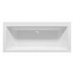 Riho Rethink Cubic Baignoire encastrable 180x80cm - modèle mural spécial - acrylique - blanc brillant SW956757