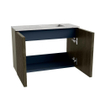 Mondiaz JOYA-DLUX Meuble de salle de bains 60cm - couleur Shadow - Lavabo FAYE position Droite 1 trou de robinet couleur Glace SW1422767