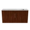 Mondiaz JOYA-DLUX Meuble de toilette 80cm - couleur Ruby - Vasque FAYE position Droite Sans trou de robinet couleur Glace SW1423540