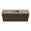 Mondiaz JOYA-DLUX 100cm meuble de toilette - couleur Shadow - Vasque FAYE position Milieu 1 trou de robinet couleur Arena. SW1424807