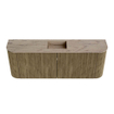 Mondiaz JOYA-DLUX 113.2cm toiletmeubel - ronding links en rechts kleur Dusk - Wastafel FAYE positie Midden 1 kraangat kleur Arena. SW1425793