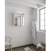 Mondiaz CUBB Armoire de toilette avec miroir - 60x70cm - 1 porte - Linen (Blanc) SW410890