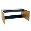 Mondiaz JOYA-DLUX 100cm meuble de salle de bains - couleur Oak - Vasque FAYE position Droite Sans trou de robinet couleur Frappe. SW1421922