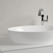 Villeroy & Boch Artis vasque à poser - ovale 61x41x12.5cm - Ceramic+ sans trou de robinetterie sans trop-plein stone white SW209529