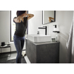 Hansgrohe Finoris wastafelkraan highriser 260 pop-up plug mat zwart SW651283